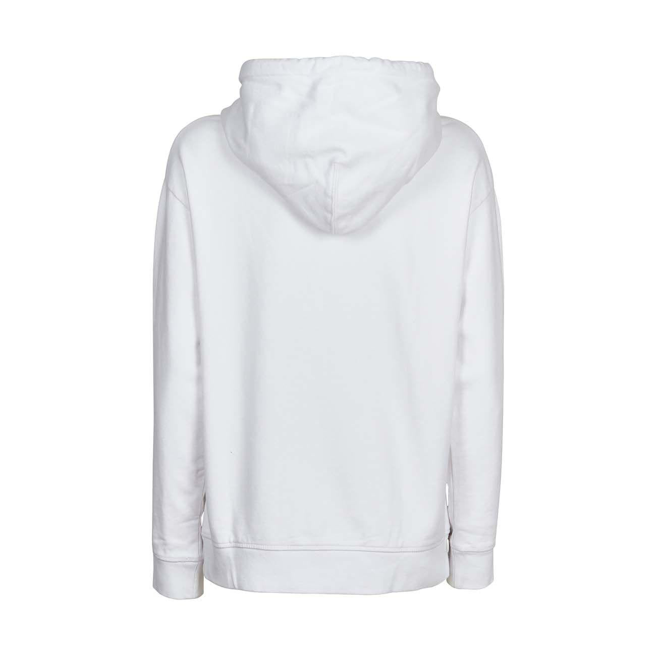 Felpa Cappuccio E Tascone Con Stampa Cloud Donna Bianco LEVI/18487/0069 WHITE LEVIS 