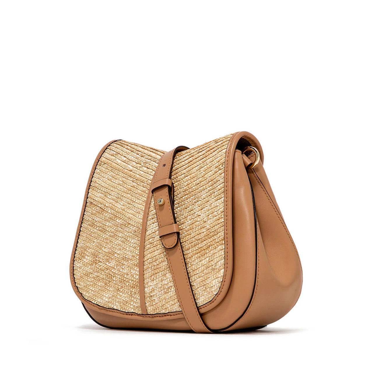 Borsa A Spalla Helena Round In Pelle Donna Nature BS9666HGL/PGLF 0422NATURE GIANNI CHIARINI 