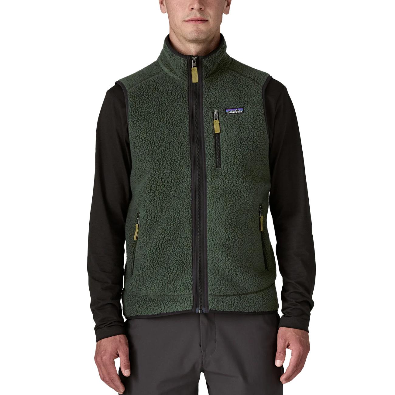 Gilet In Pile Retrò Da Uomo 22821 OLGG/OLD GROWTH GREEN PATAGONIA 