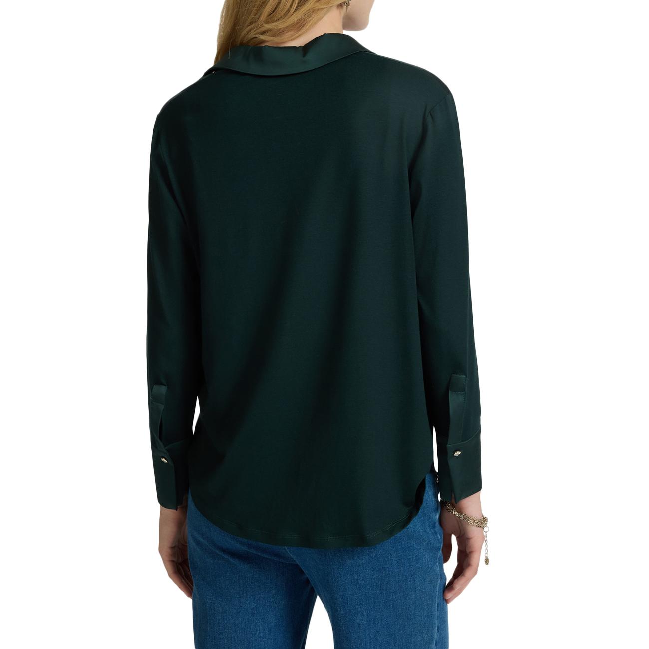 T-Shirt Polo In Due Tessuti G247Z100487N 035 ALLORO ELENA MIRO' 