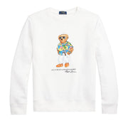Felpa Orsetto Uomo White Beach Club Bear 710853308 032 SP24 WHITE BEACH CLUB BEAR POLO RALPH LAUREN 