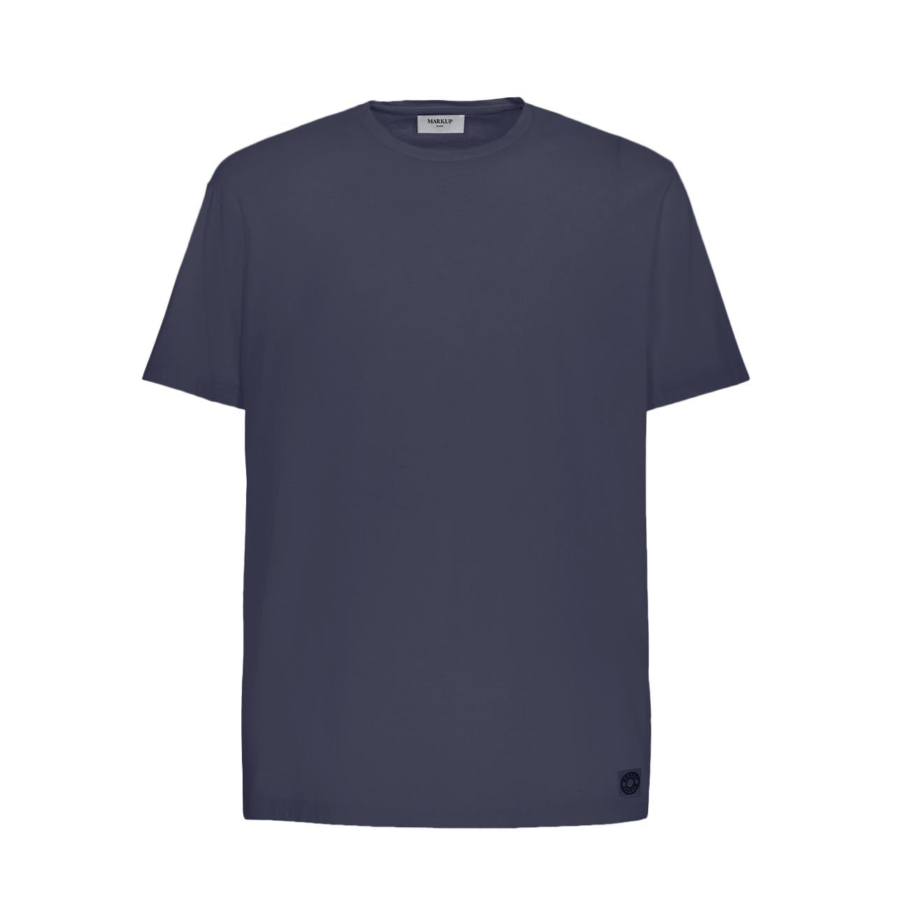 T-Shirt In Cotone Uomo Blue MK11011 BLUE MARKUP 