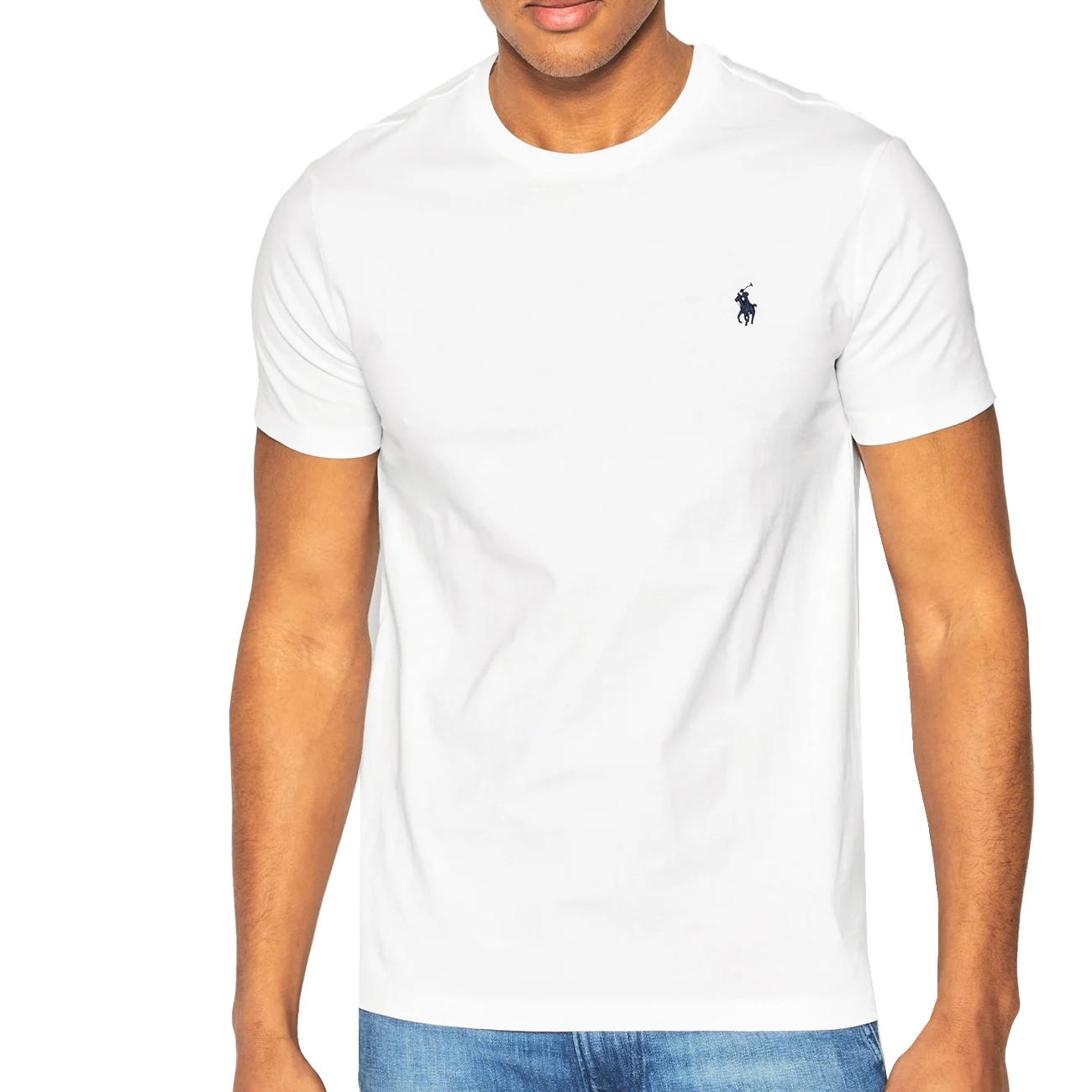 T-SHIRT U.GC MM CUSTOM/ SLIM FIT COT.RALPH LAUREN 710680785 003 WHITE POLO RALPH LAUREN 
