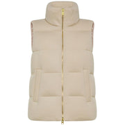 Gilet kentigem imbottito in lana pettinata PED5431 01152005 802 BEIGE PEUTEREY 