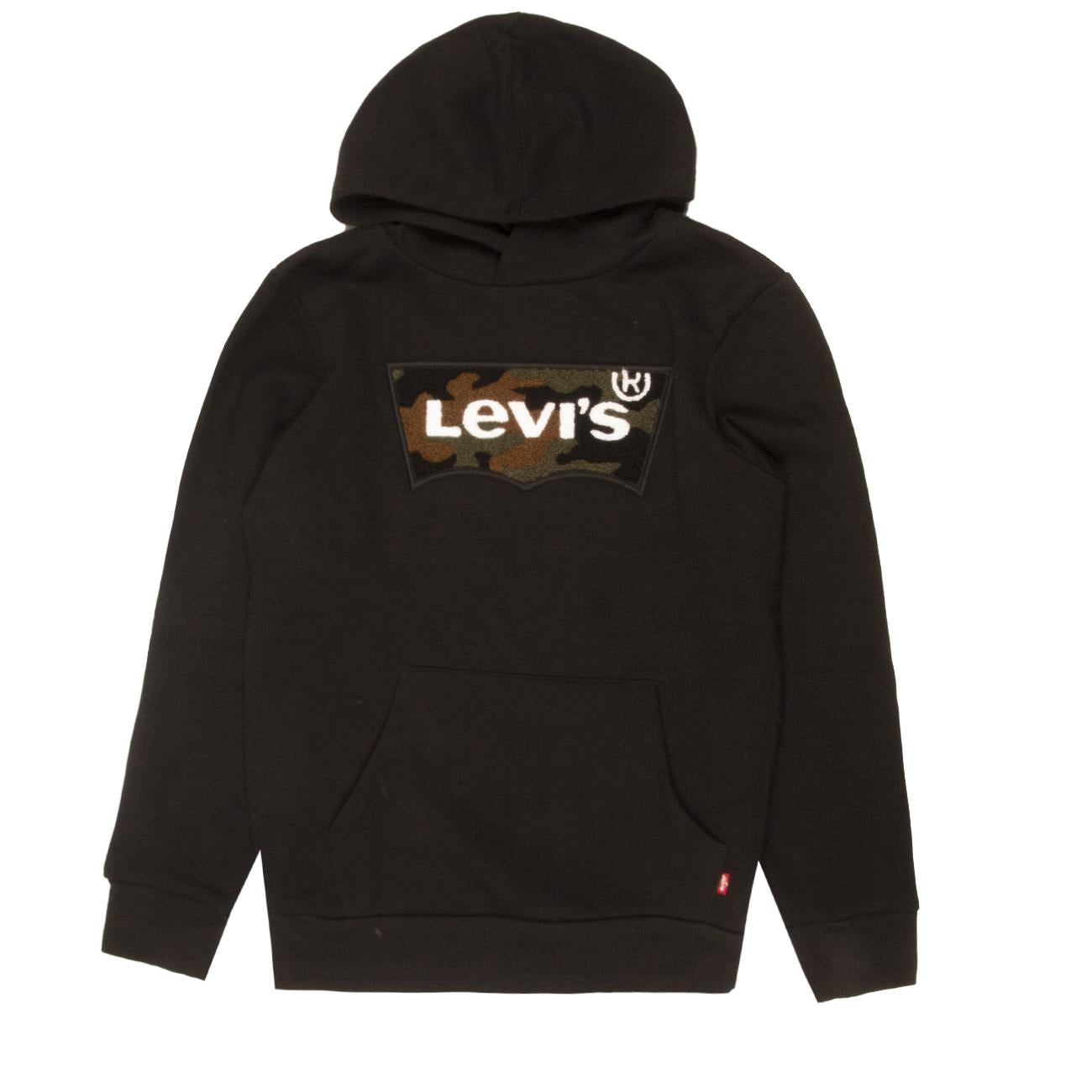 Felpa Chenille Con Cappuccio E Logo Batwing Bambino Black Camouflage LEVI/9E0927 K11BLACK/CAMOUFLAGE LEVIS 
