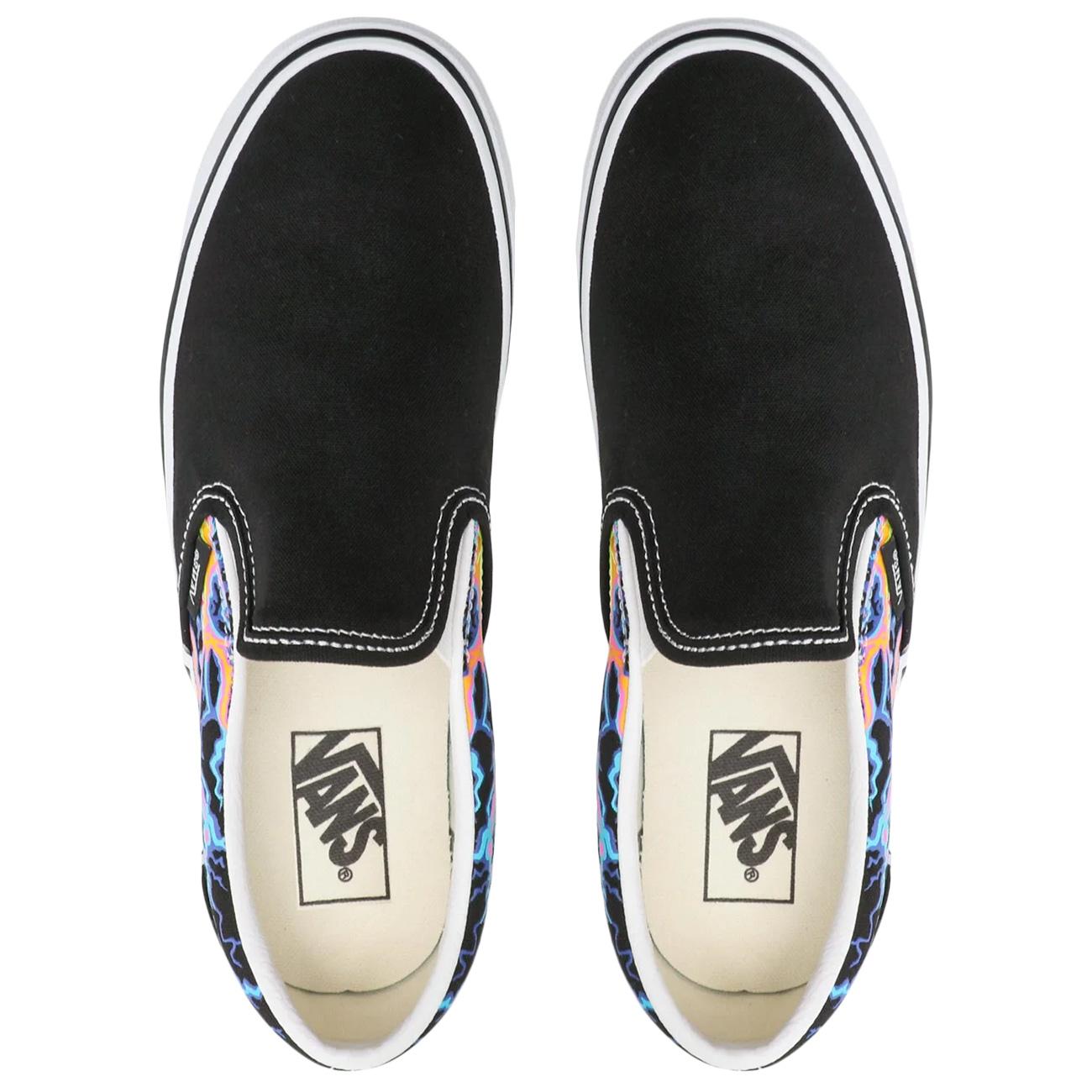 Scarpa Classic Slip-On Electric Flame VN000XG8 B031BLK.TRWHT VANS 