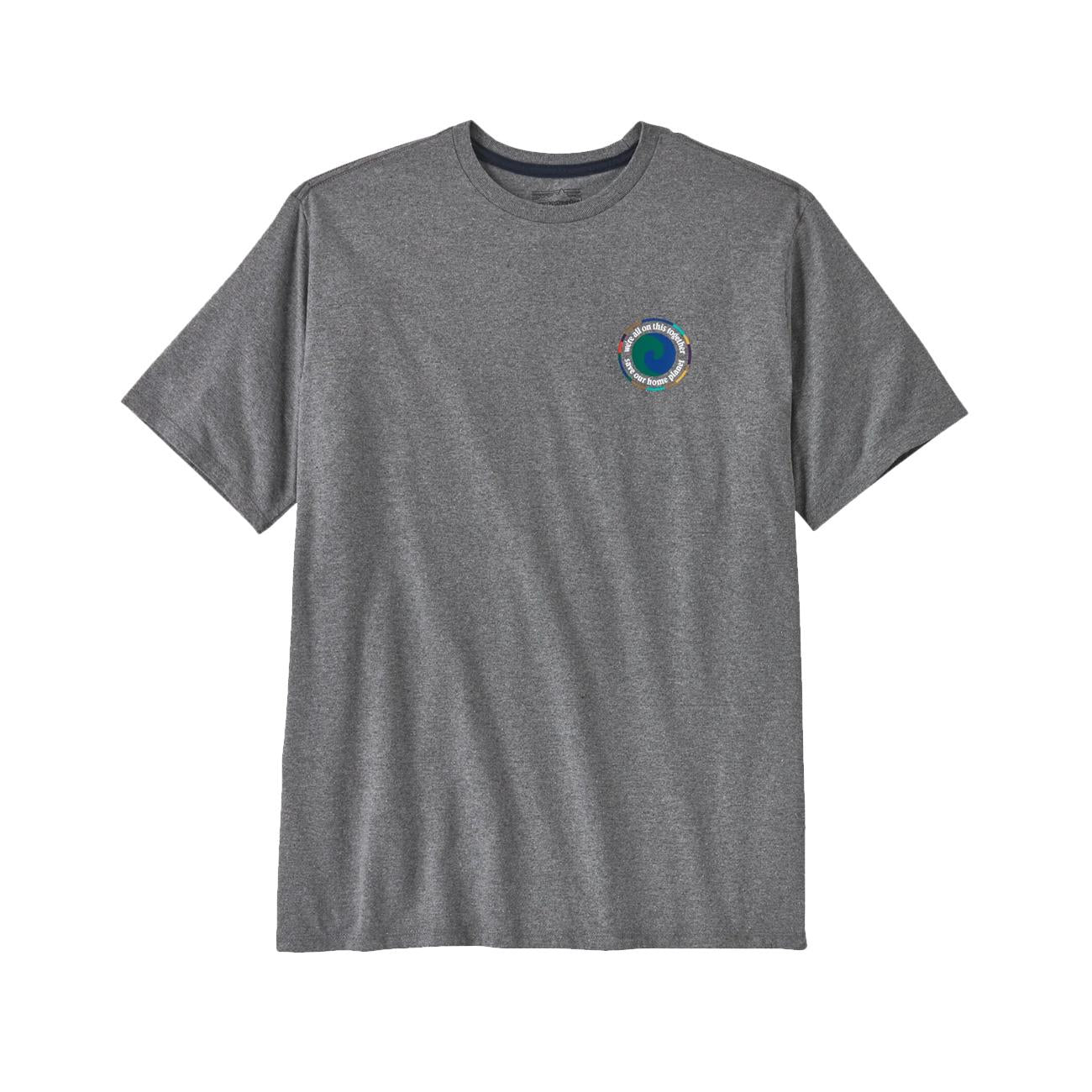 T-Shirt Unity Fitz Responsabili-Tee Uomo Gravel Heather 37768 GLH GRAVEL HEATHER PATAGONIA 