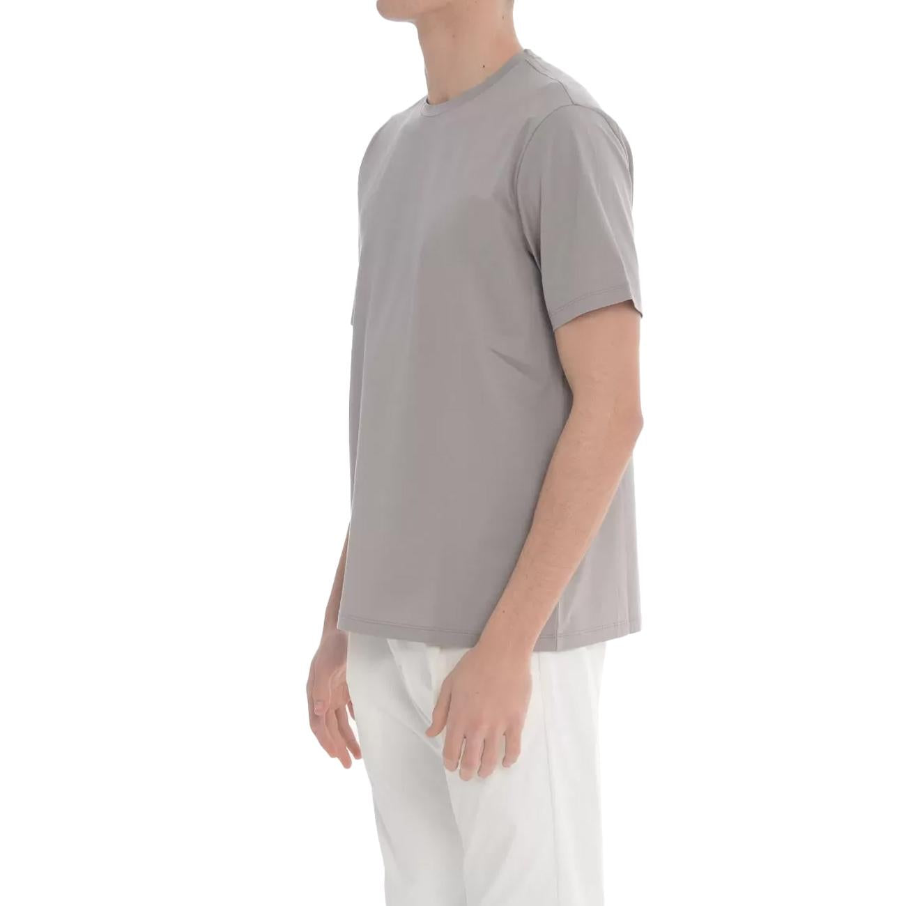 T-Shirt In Cotone Elasticizzato Superfine JG000174U-52003 9408 GRIGIO HERNO 
