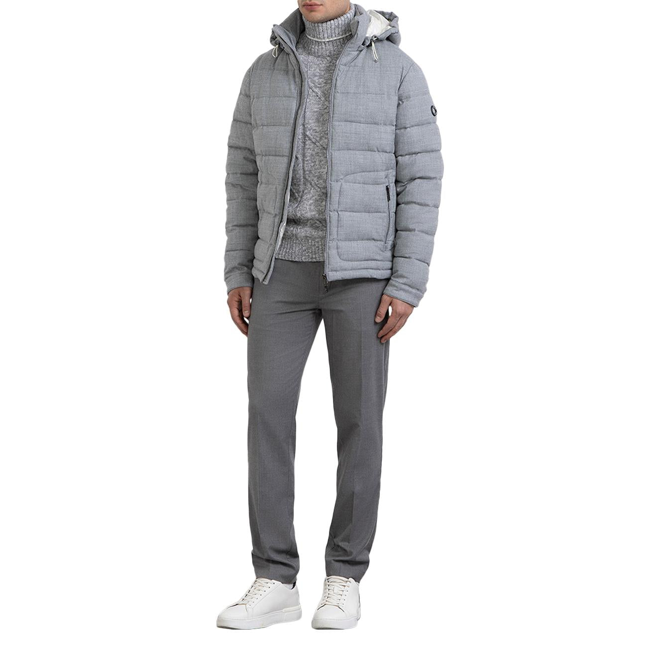 Giubbino In Lana MK9940041 GRIGIO MELANGE MARKUP 