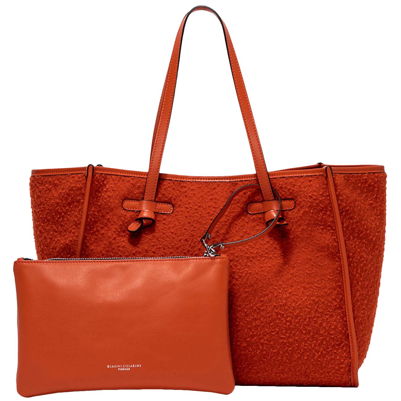 GIANNI CHIARINI Shopping Bag Marcella Donna Arancio BS8990CSNT 014 ARANCIO 