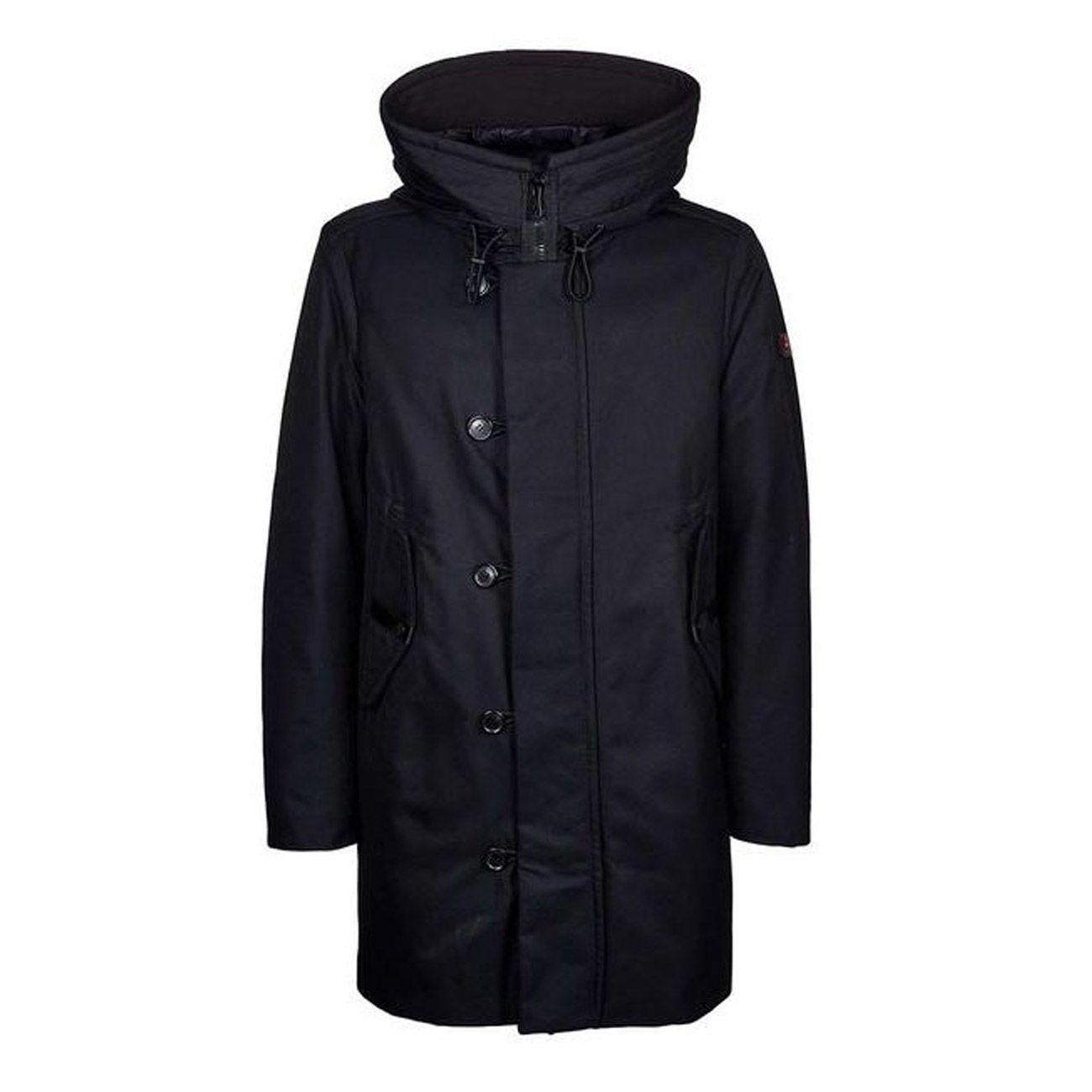 PARKA U. KASA SL PIUMA ZIP + BOTT. CAPP. FISSO NYLON  PEUTEREY PEU380901110733 215 BLU GRAFITE PEUTEREY 