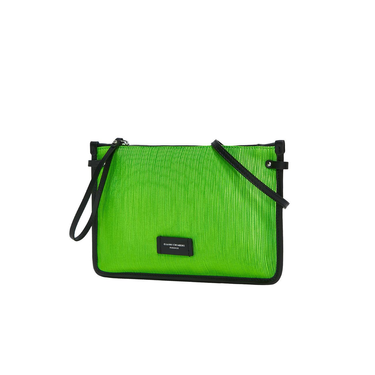 Clutch Marcella Pelle E Tessuto Donna Kiwi BS9405VTMN 924 KIWI GIANNI CHIARINI 