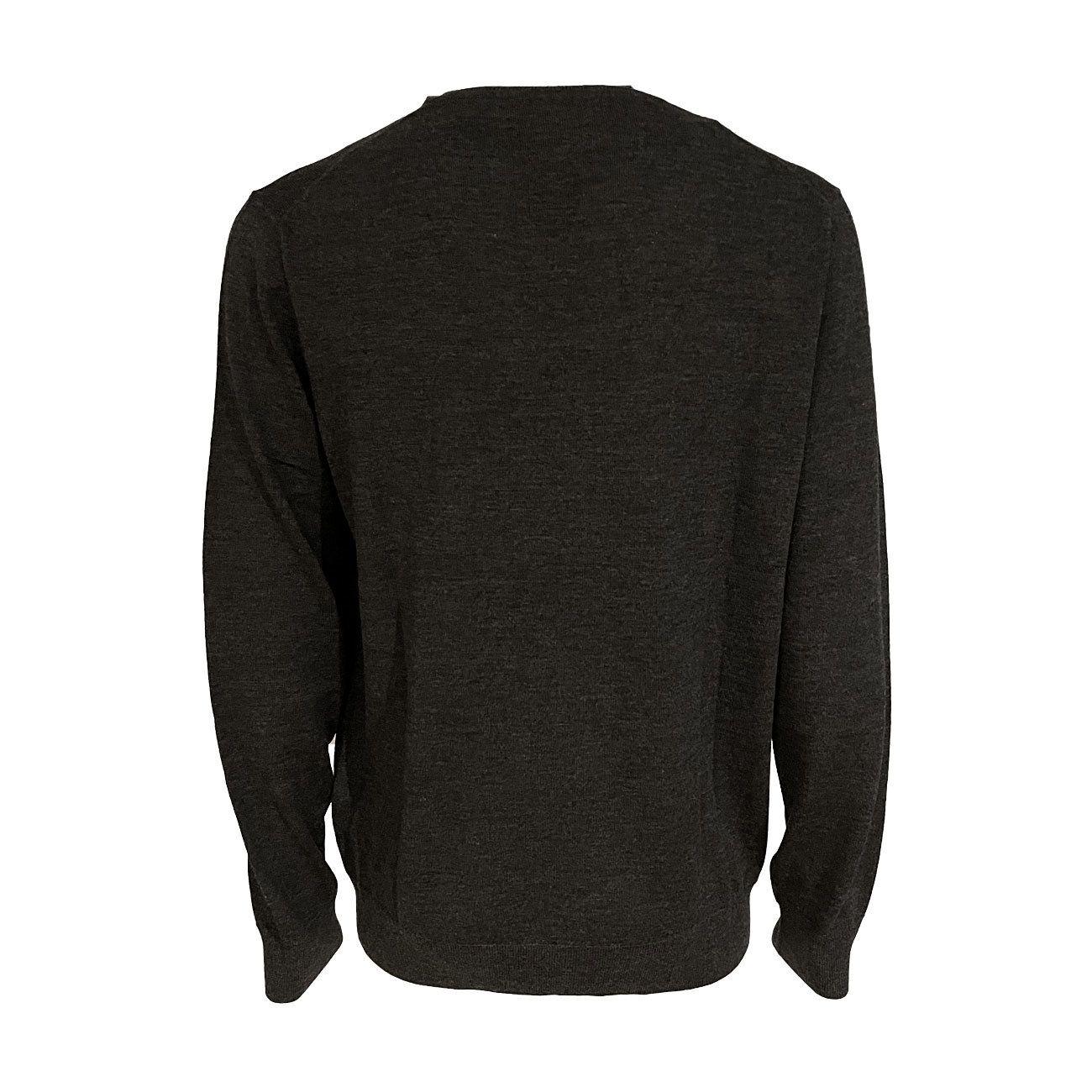 Pull Girocollo In Lana Merino Uomo Antracite 710714346 008 ANTRACITE POLO RALPH LAUREN 