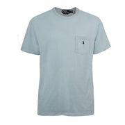 T-SHIRT U.GC MM C/TASCH. JERS. COT.DELAVE` CUSTOM/SLIM RALPH LAUREN 710835756 016 POWDERBLUE POLO RALPH LAUREN 