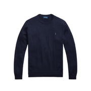 Pullover Girocollo In Lambswool Uomo Hunter Navy 710946143 001 HUNTER NAVY POLO RALPH LAUREN 
