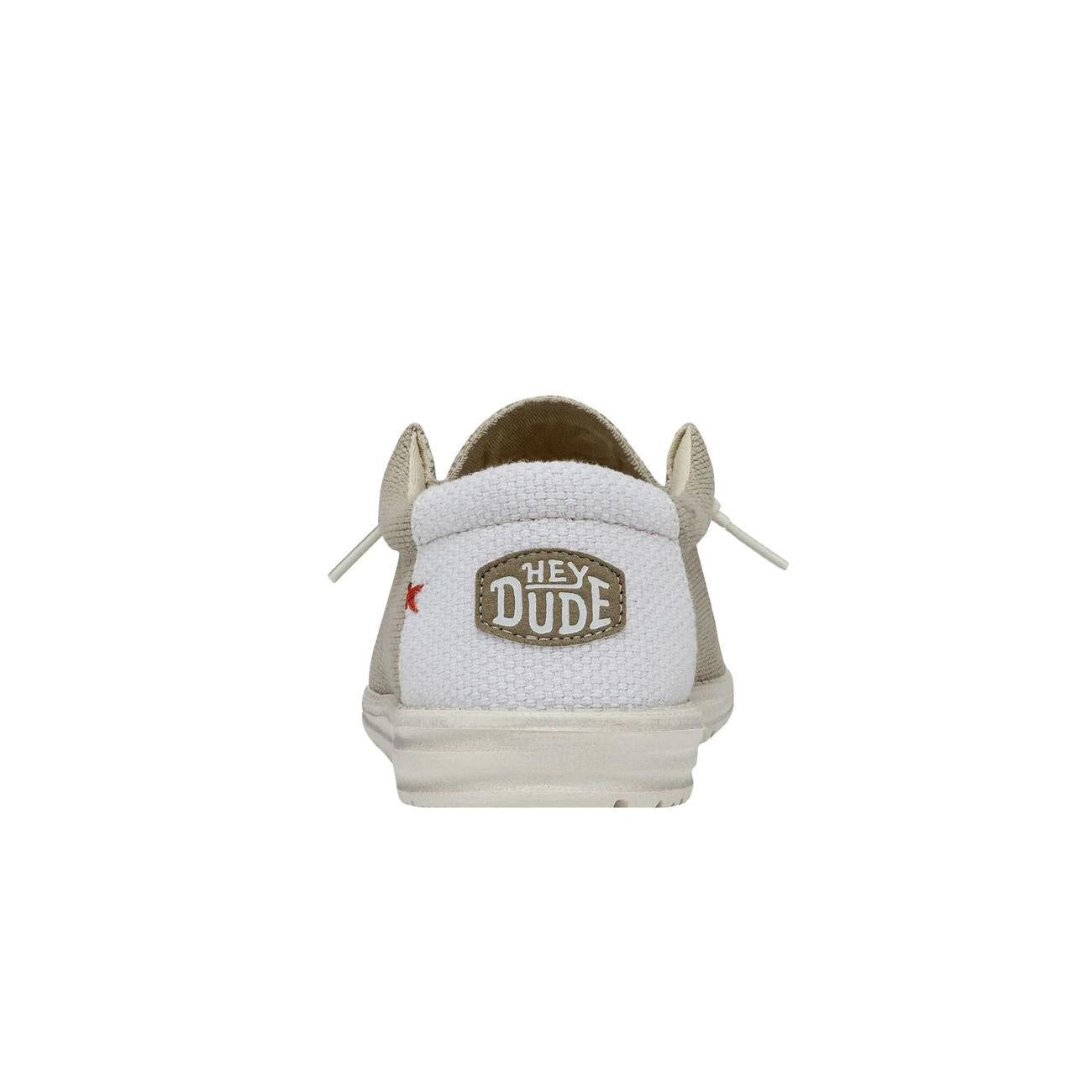 MOCASSINO U. WALLY BRAIDEN HEYDUDE HD.40003 1LB/OFF WHITE HEY DUDE 