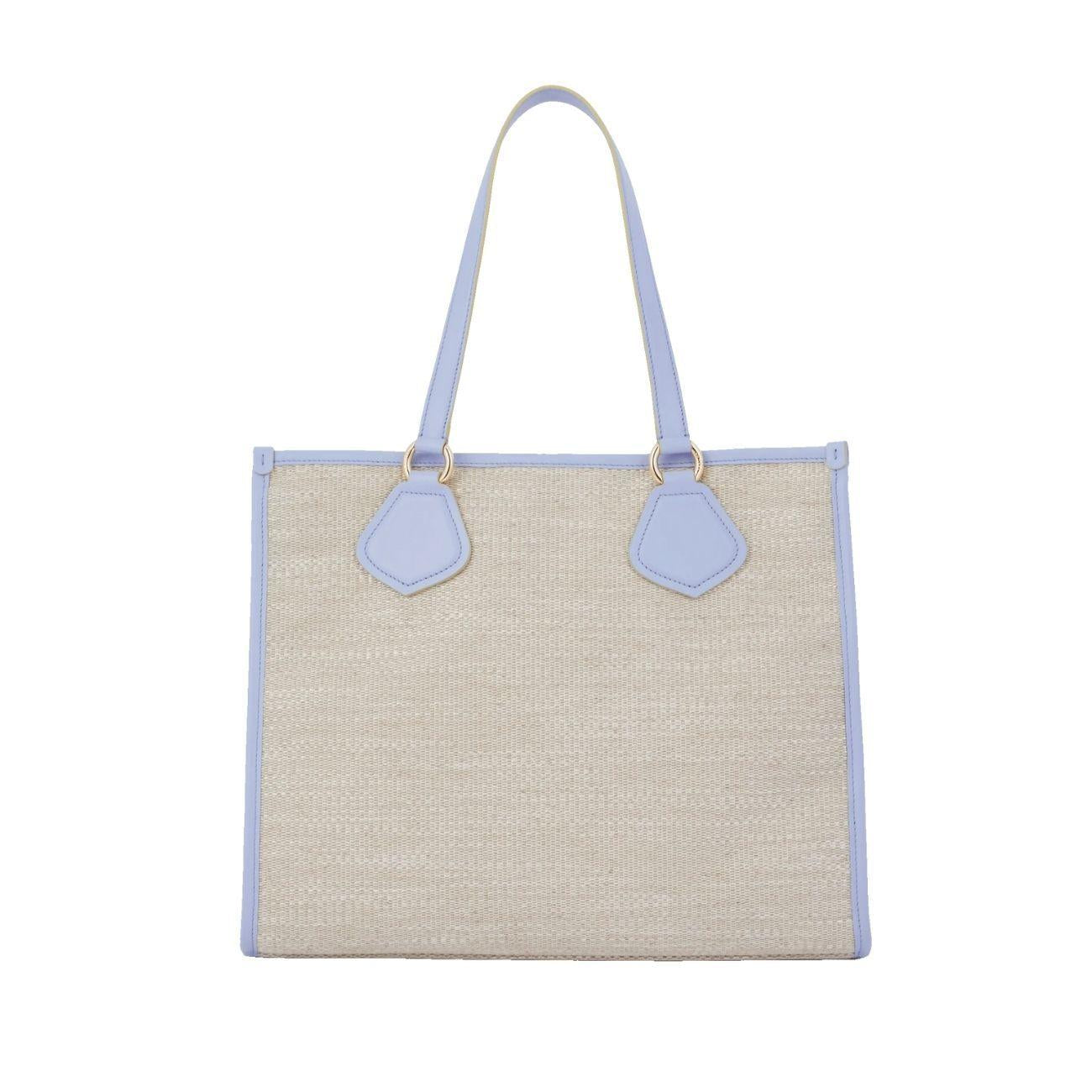 Borsa Cabas Summer Tote Natural Lavande A10749 1D NATURAL/LAVANDE LANCEL 