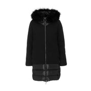 Cappotto Piumino Con Cappuccio E Pelo In Nylon Donna Nero W21515FT 10NERO RRD 