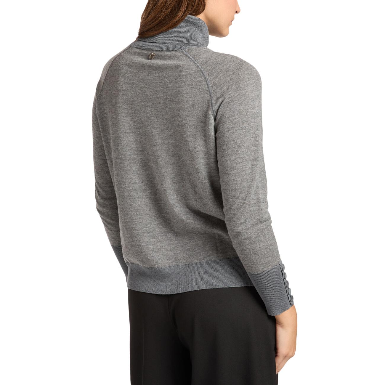 Maglia Dolcevita Soft Touch M476Z000609N 023 GREY MELANGE ELENA MIRO' 