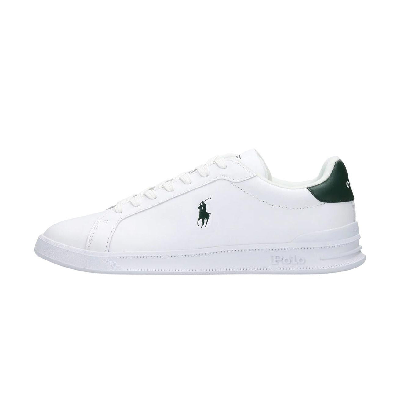 SNEAKER U. HRT CT II ATHLETIC SHOES POLO RALPH LAUREN 809829824 004 WHITE/COLLEGE GREEN PP POLO RALPH LAUREN 