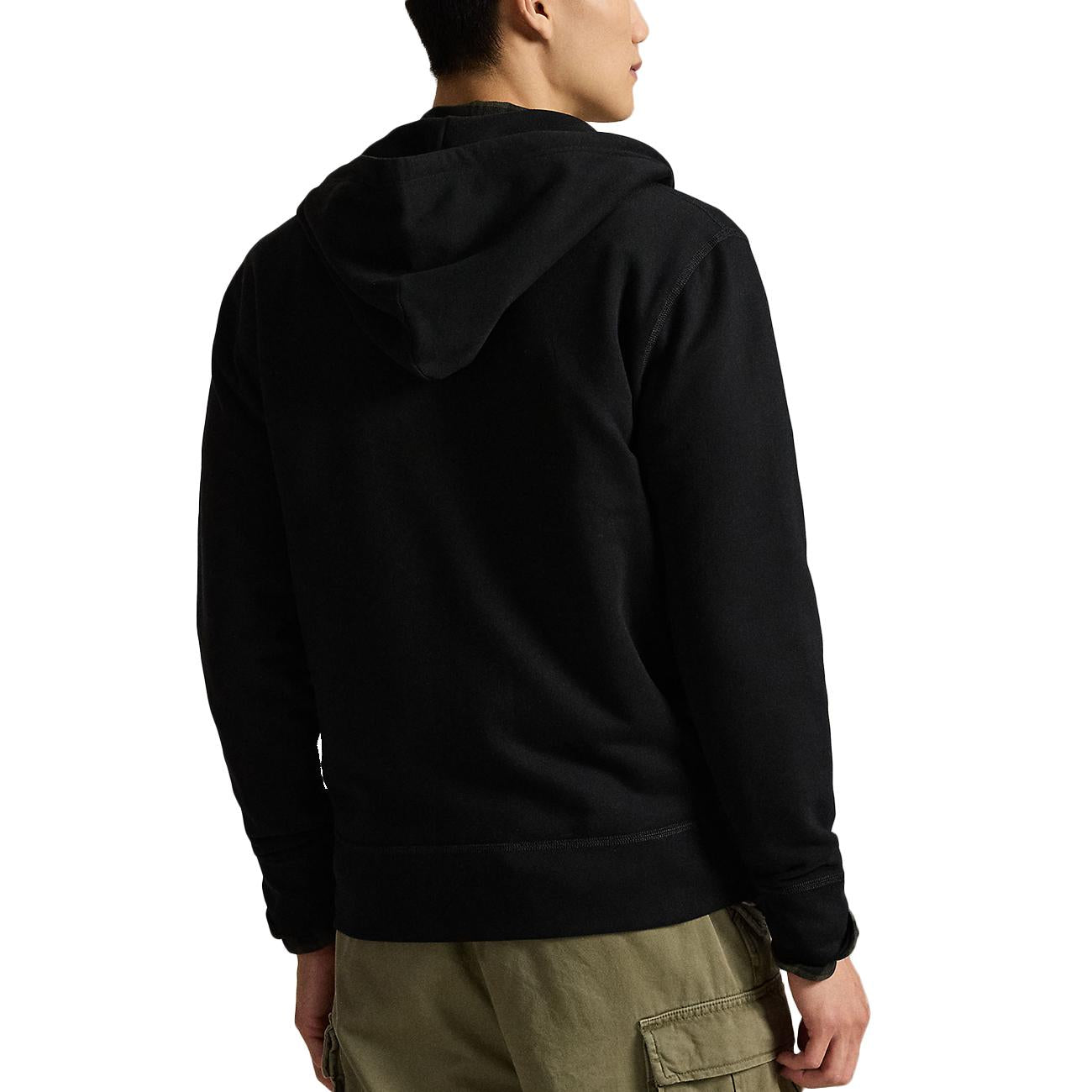 Felpa Con Zip E Cappuccio In Pile 710813297 001 POLO BLACK POLO RALPH LAUREN 