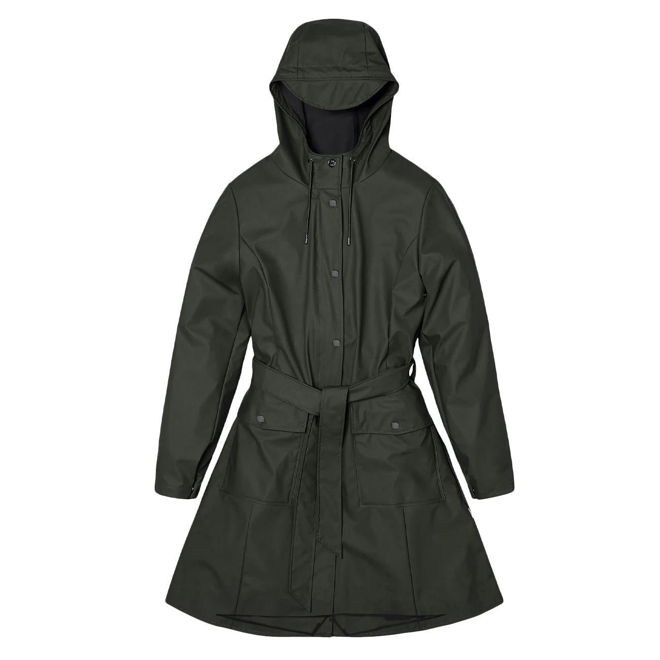 Trench Curve Slim Con Cintura Donna Green RA18130 GREEN RAINS 