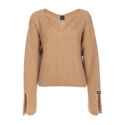 Maglia Korat Donna Beige Asinello 104492/A282 C99 BEIGE/ASINELLO PINKO 