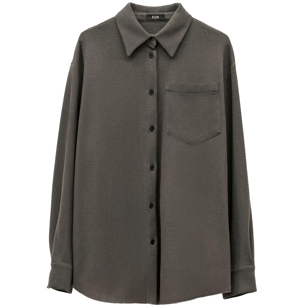 Camicia Overshirt Con Taschino EFW250108 GRIGIO ELEH 