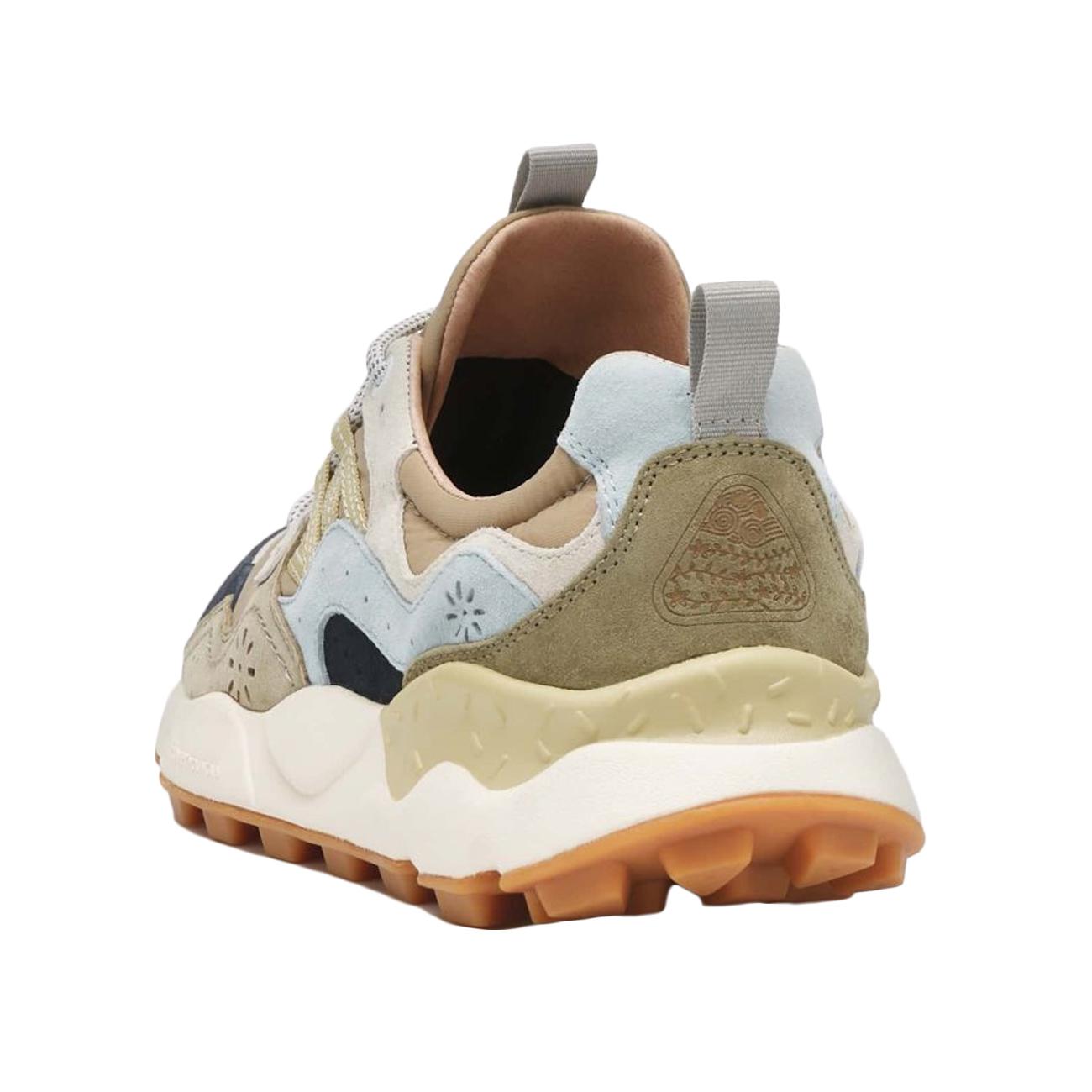 Sneakers Yamano 3 Uomo Nero Marrone Militare Verde 1A08001201781601 BLACK/BROWN ARMY/GREEN FLOWER MOUNTAIN 