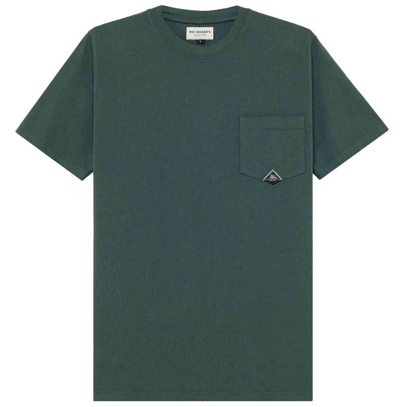 T-shirt Pocket In Jersey RRU634CA160111 C0127 UNIVERSITY GREEN ROY ROGER'S 