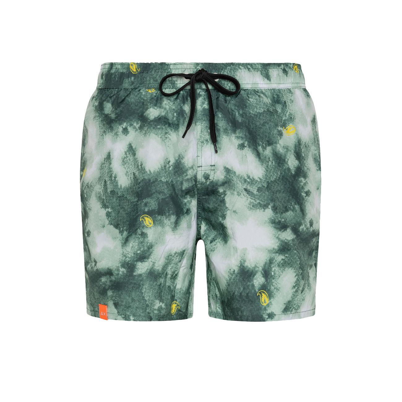 Costume Tie Dye Uomo Militare Giallo H32113 1963MILITARE/GIALLO SUN68 