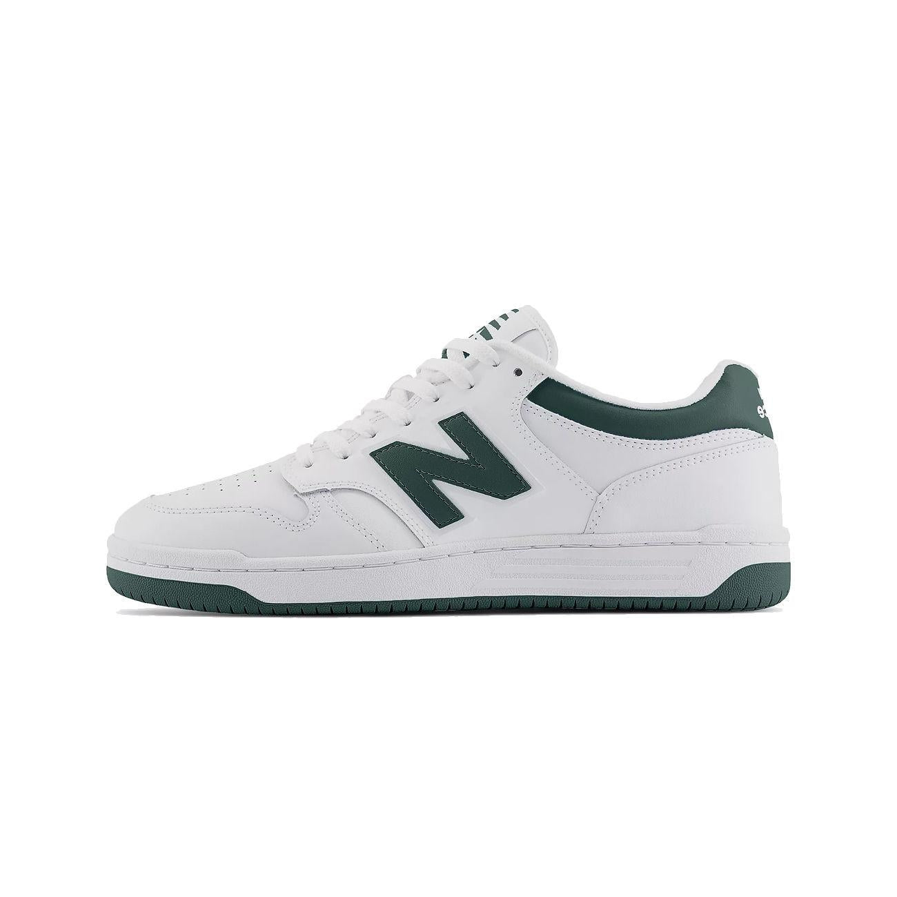 SNEAKERS UNISEX LIFESTYLE NEW BALANCE BB480LNG WHITE/GREEN NEW BALANCE 