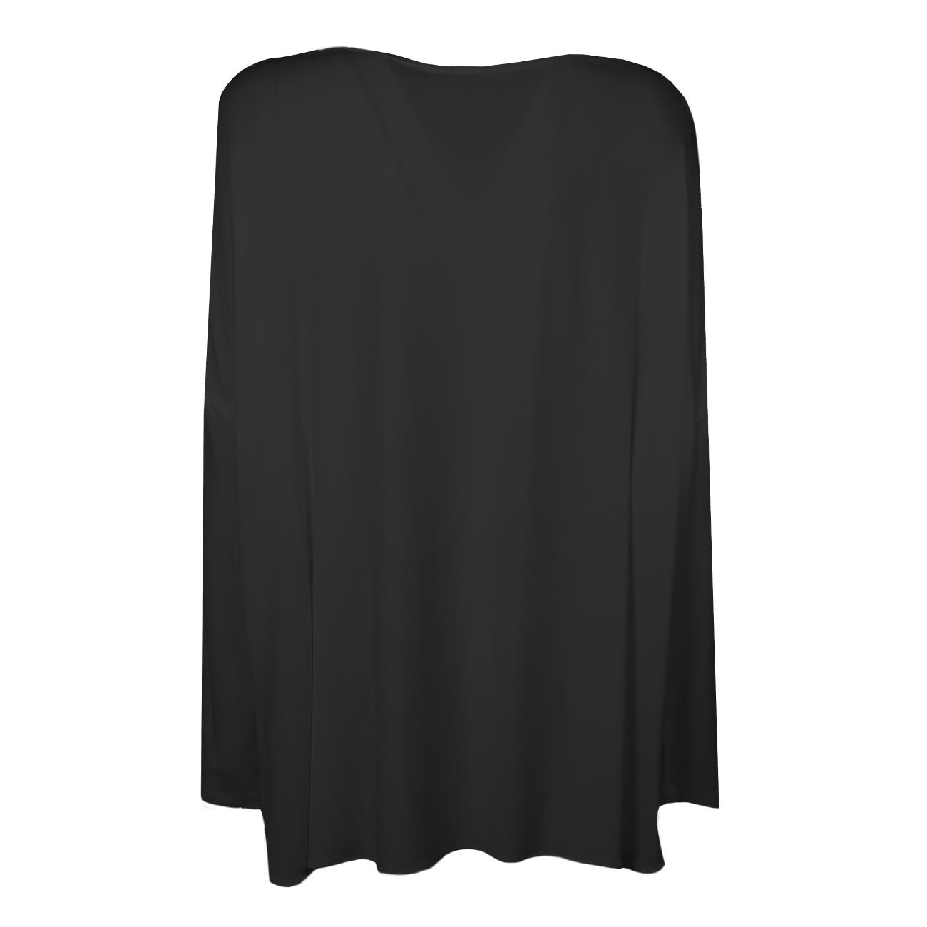Blusa In Viscosa Donna Nero 66447 999 BLACK LE TRICOT PERUGIA 