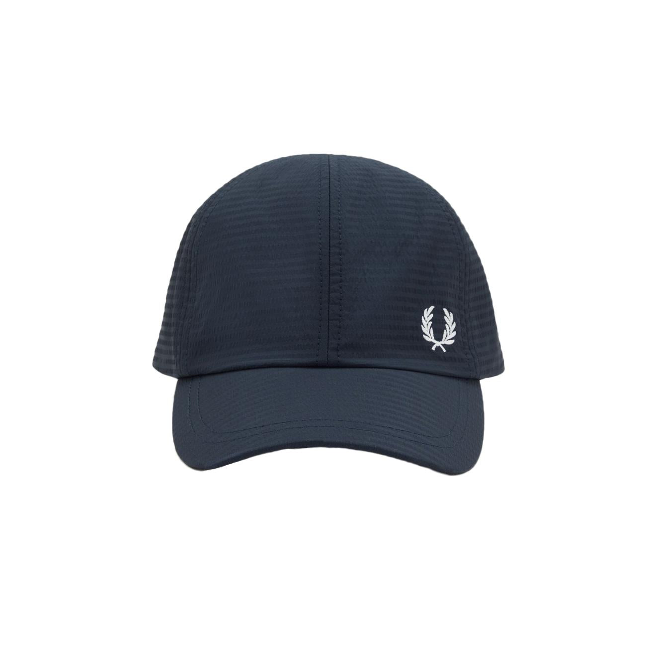 Cappellino Doppio Logo Seersucker Uomo Navy HW5656 637/NAVY FRED PERRY 