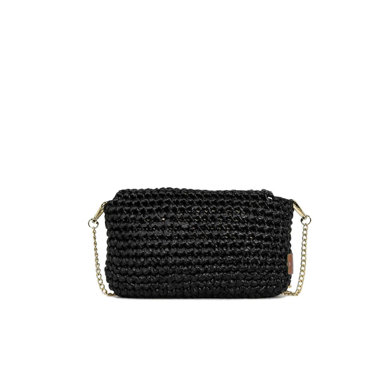 BORSA D. CROCHET POCHETTE PONTOVA CHICA BARBIE.BL BLACK CHICA 