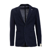 Giacca In Tessuto Spigato Uomo Blu 25211/2811 1BLU L.B.M.1911. 