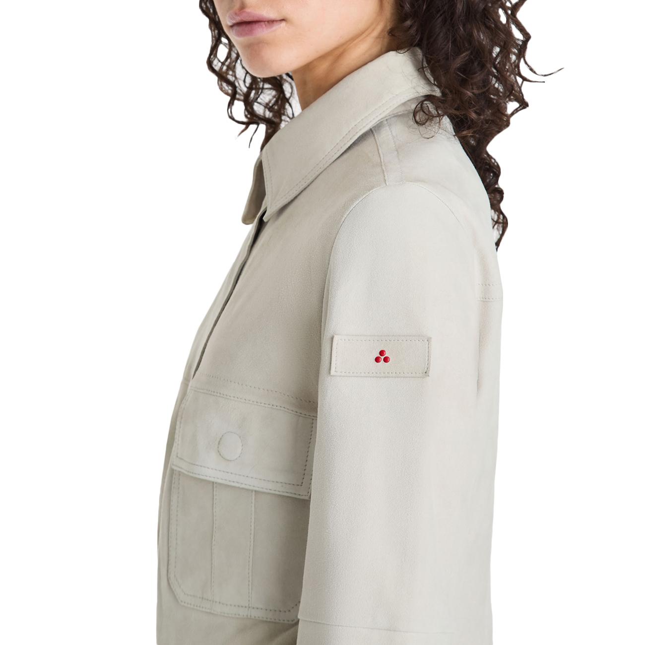 Camicia Era Sude 02 In Pelle Scamosciata PED5567 99012407 729 BEIGE PEUTEREY 