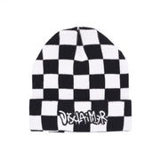 Cappellino Con Risvolto Con Scacchi Unisex Nero Bianco DSAF220026 NERO/BIANCO DISCLAIMER 
