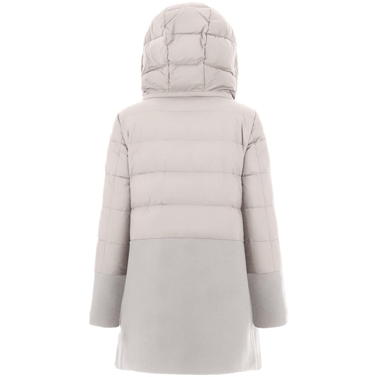 PIUMINO D. ASIMMETRICO C/CAPP. ECOWOOL HERNO PI001565D/33344 1985 CHANTILLY HERNO 