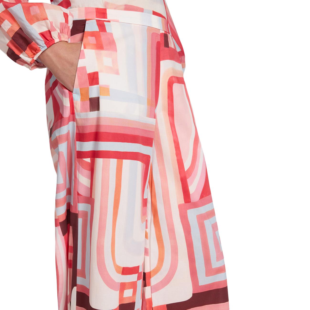 Pantaloni Palazzo Stampati P194P300502N 41 CORALLO ELENA MIRO' 
