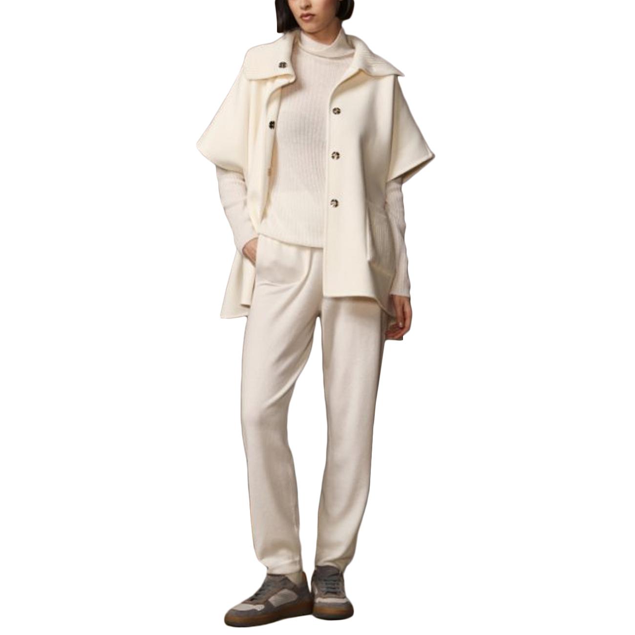 Mantella In Tessuto E Maglia 13203/25003 002 PANNA GRAN SASSO 