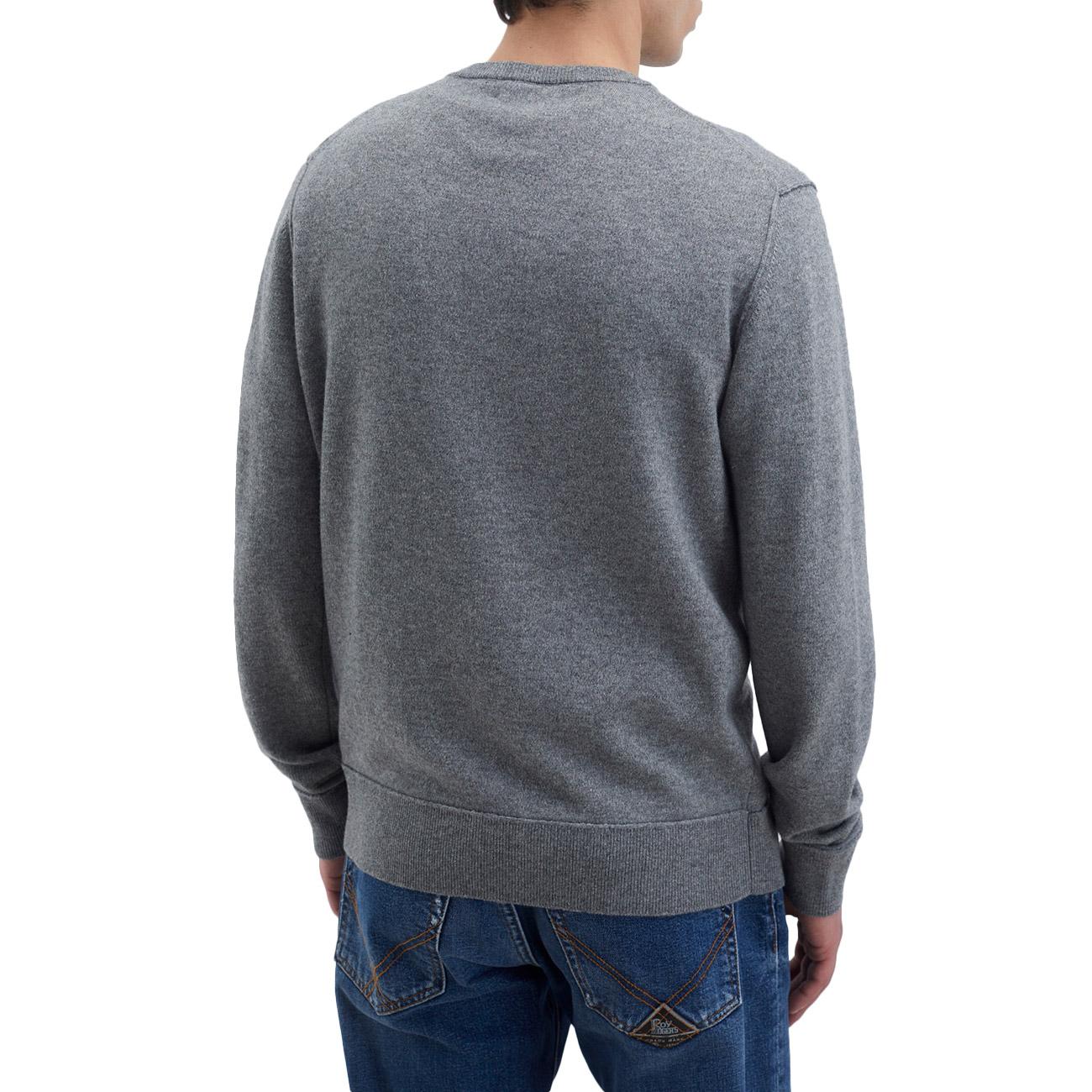 Maglia Raw Edge Uomo Grey Melange RRU90135CH84XXXX C0094 GREY MELANGE ROY ROGER'S 