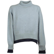 Pullover a collo alto MHE180 33 BLU CIELO MA PETITE CAPSULE 
