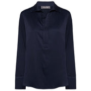 ELENA MIRO' T-shirt Polo In Due Tessuti G247Z200625N 034 BLU 