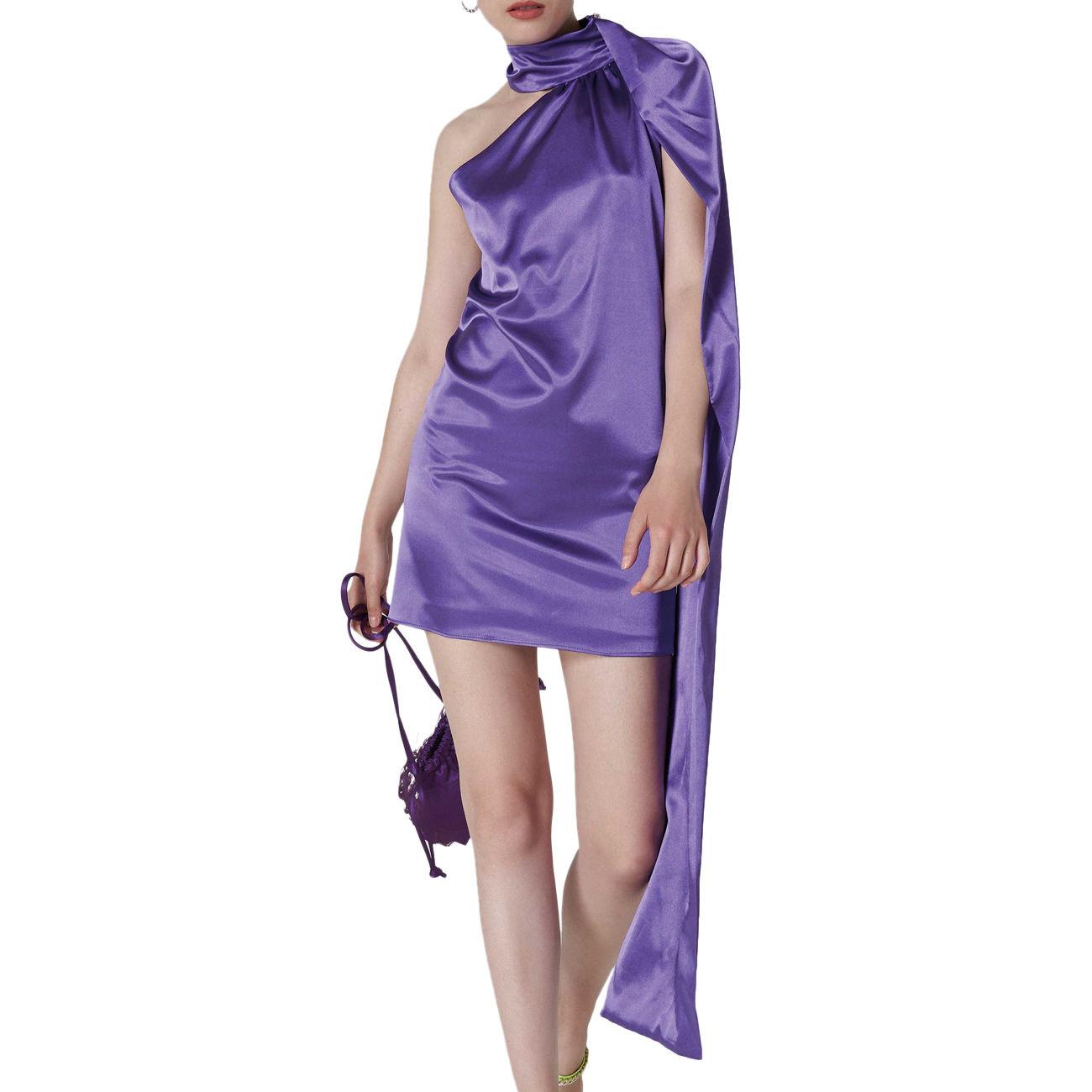 Abito Kira Corto Donna Viola A077VIO VIOLA TWENTYFOURHAITCH 