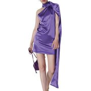 Abito Kira Corto Donna Viola A077VIO VIOLA TWENTYFOURHAITCH 