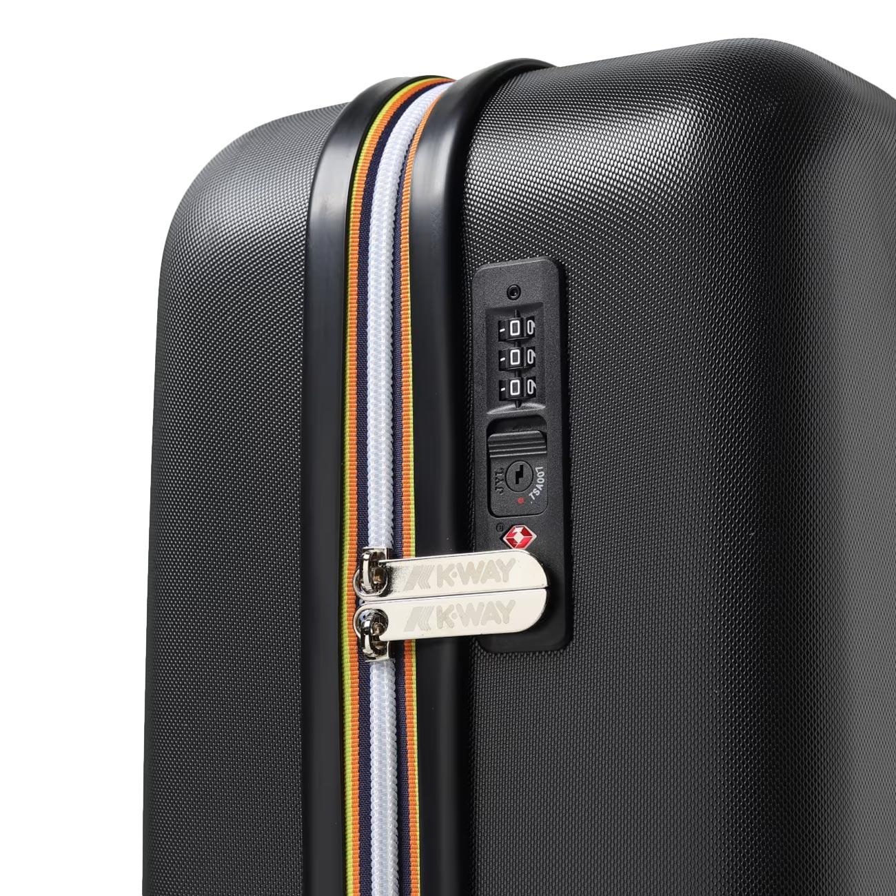 Cabin Trolley Small Unisex Black Pure Blue Cobalt K11416W L16 BLACK PURE/BLUE MD COBALT K-WAY 