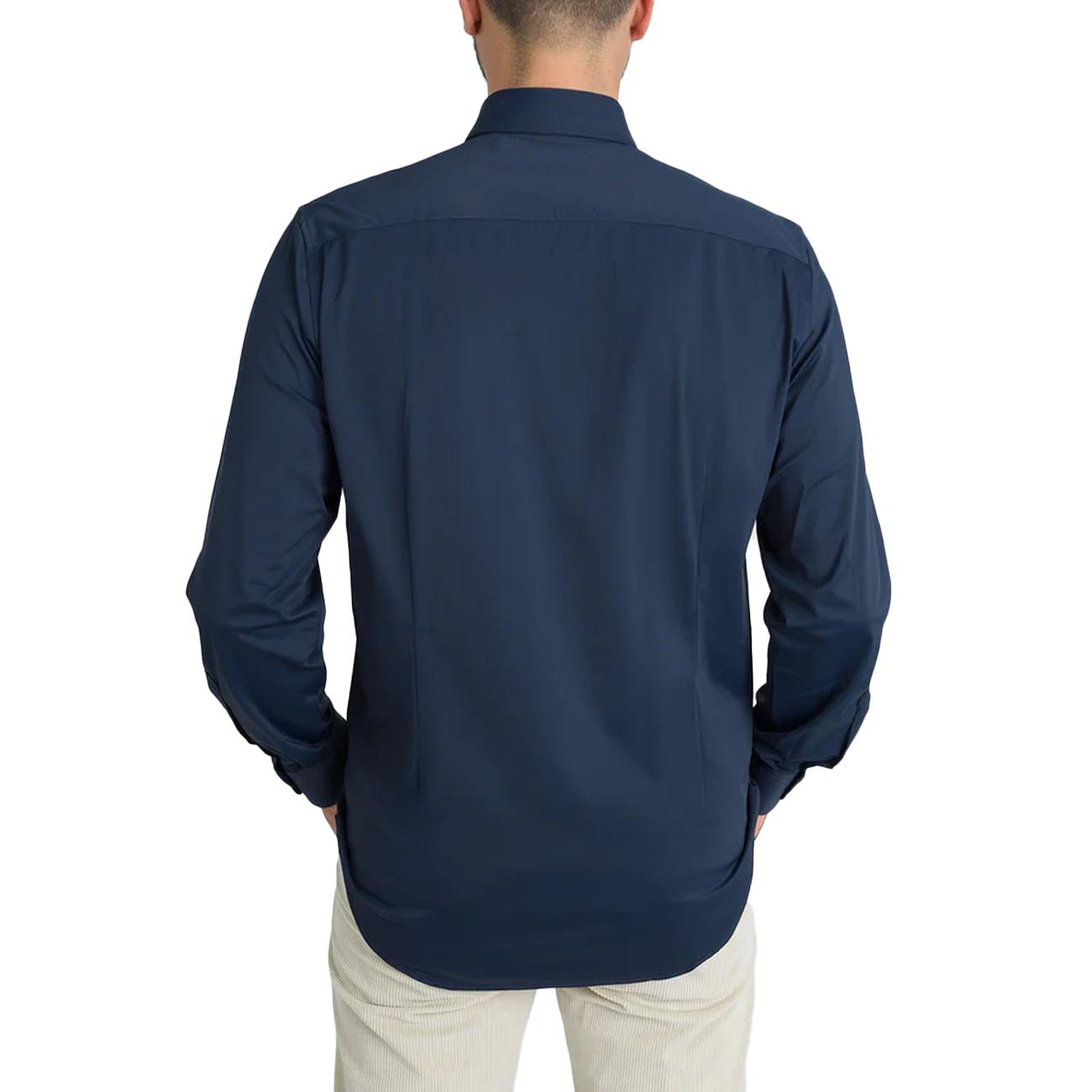 Camicia Collo Francese MK9930012 BLUE MARKUP 