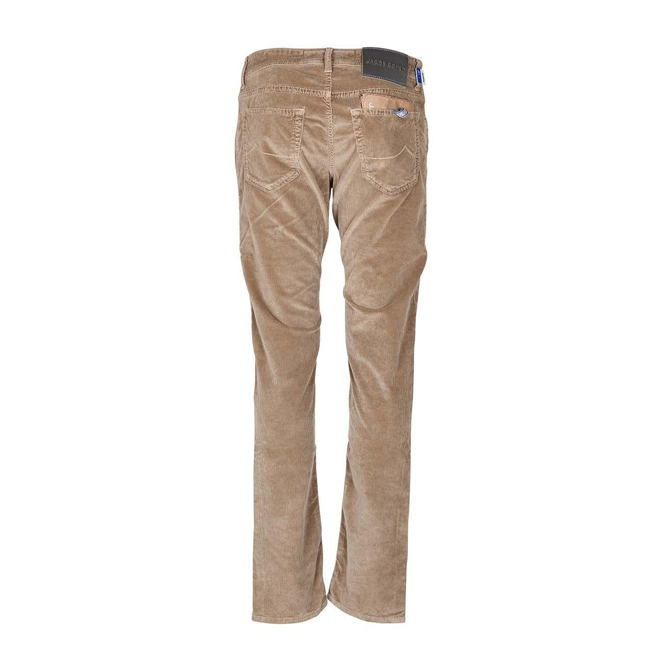 Pantalone Nick A Coste In Velluto Uomo Tortora UQM06/02/S3653 D37TORTORA JACOB COHEN 