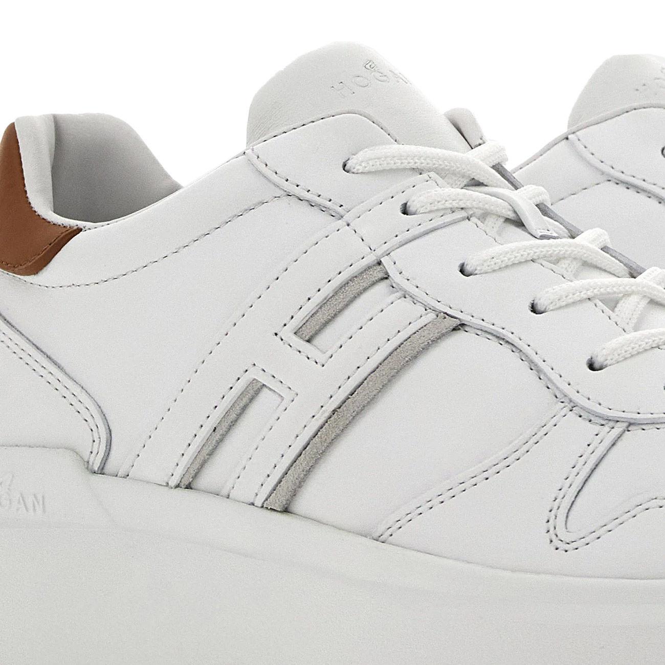 SCARPA U. H580 ALLACCIATO H SLASH HOGAN HXM5800EF21N7P6P08 BIANCO/KENIA HOGAN 